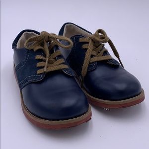 Boys Navy Footmates Dress Shoes